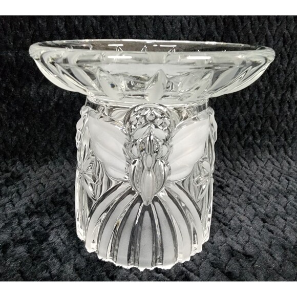 Vintage Gorham Crystal Angels of Peace Candle Holder Set - 3 pc set - 1990s - Picture 2 of 16